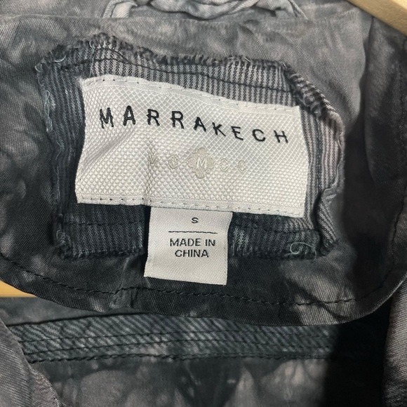 Evereve Marrakech Amber Tie Dye Moto Jacket in Black/White Size S - Picture 10 of 14